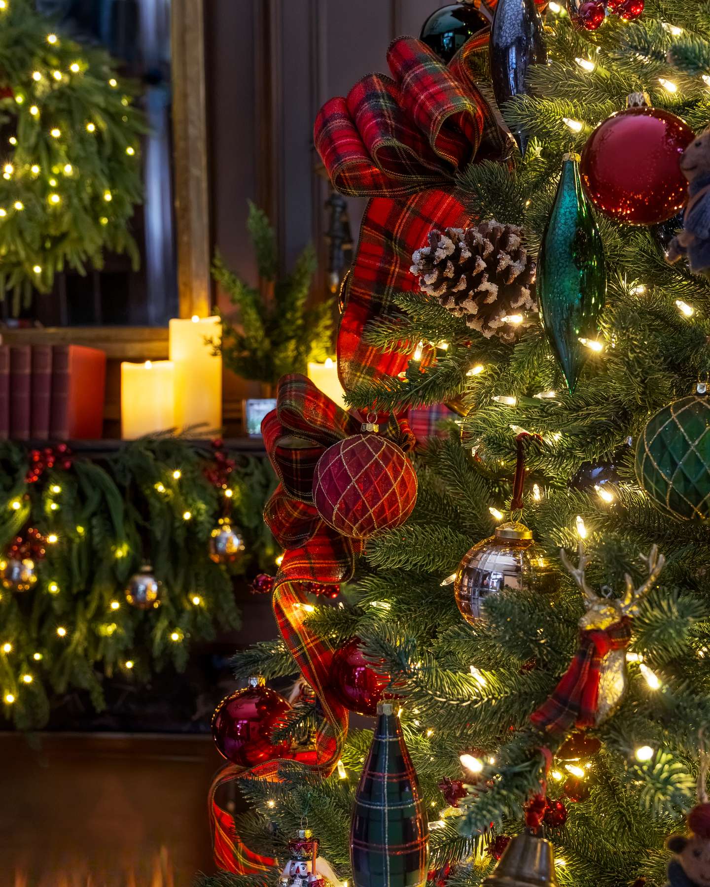 Red BH Essentials Pearlescent Ornament Set