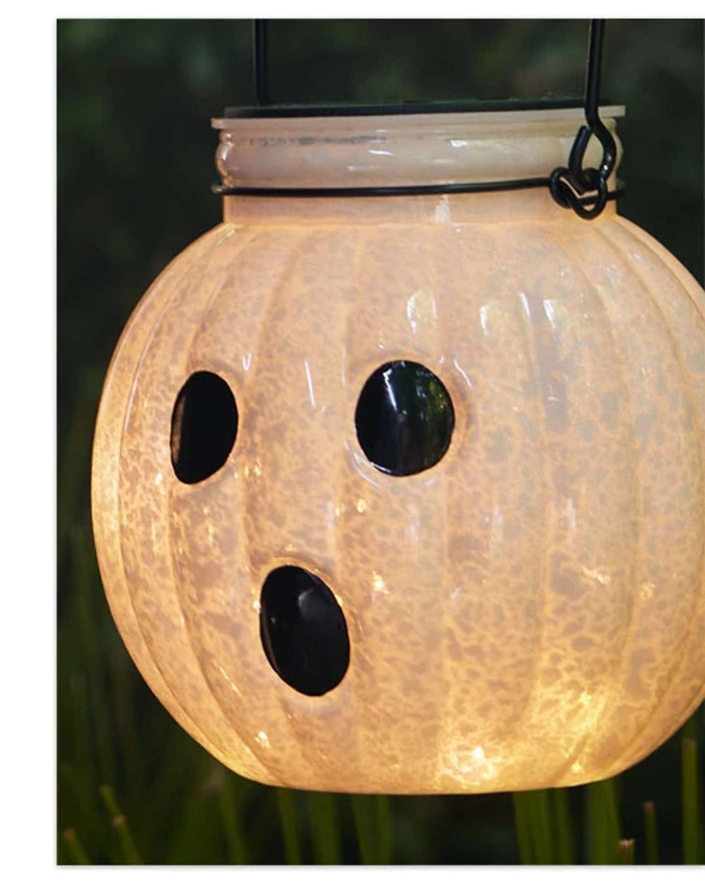 Balsam Hill Solar Halloween Pathway Lights Set with Pumpkin and Ghost Design