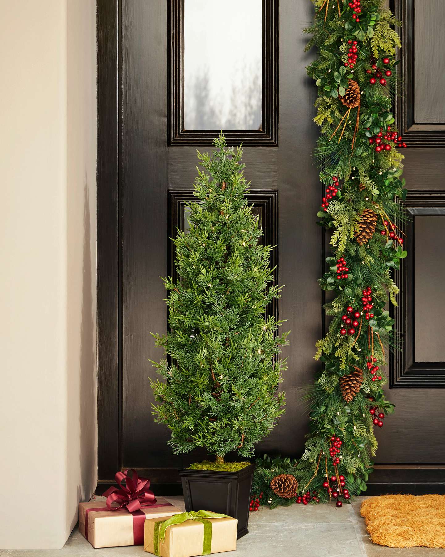 3.5' Lit Grand Cedar Potted Tree