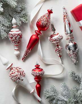 Nordic Frost Finial Ornament Set Nordic Frost Finial Ornament Set
