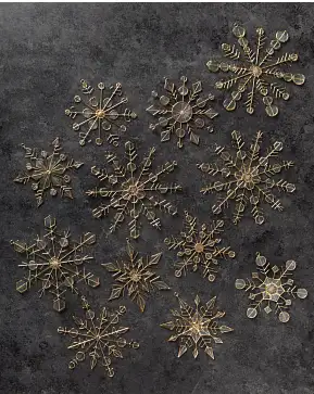 Snowflake Capiz Ornament Set Snowflake Capiz Ornament Set