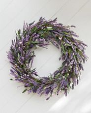 Artificial lavender wreath