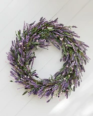 Artificial lavender wreath