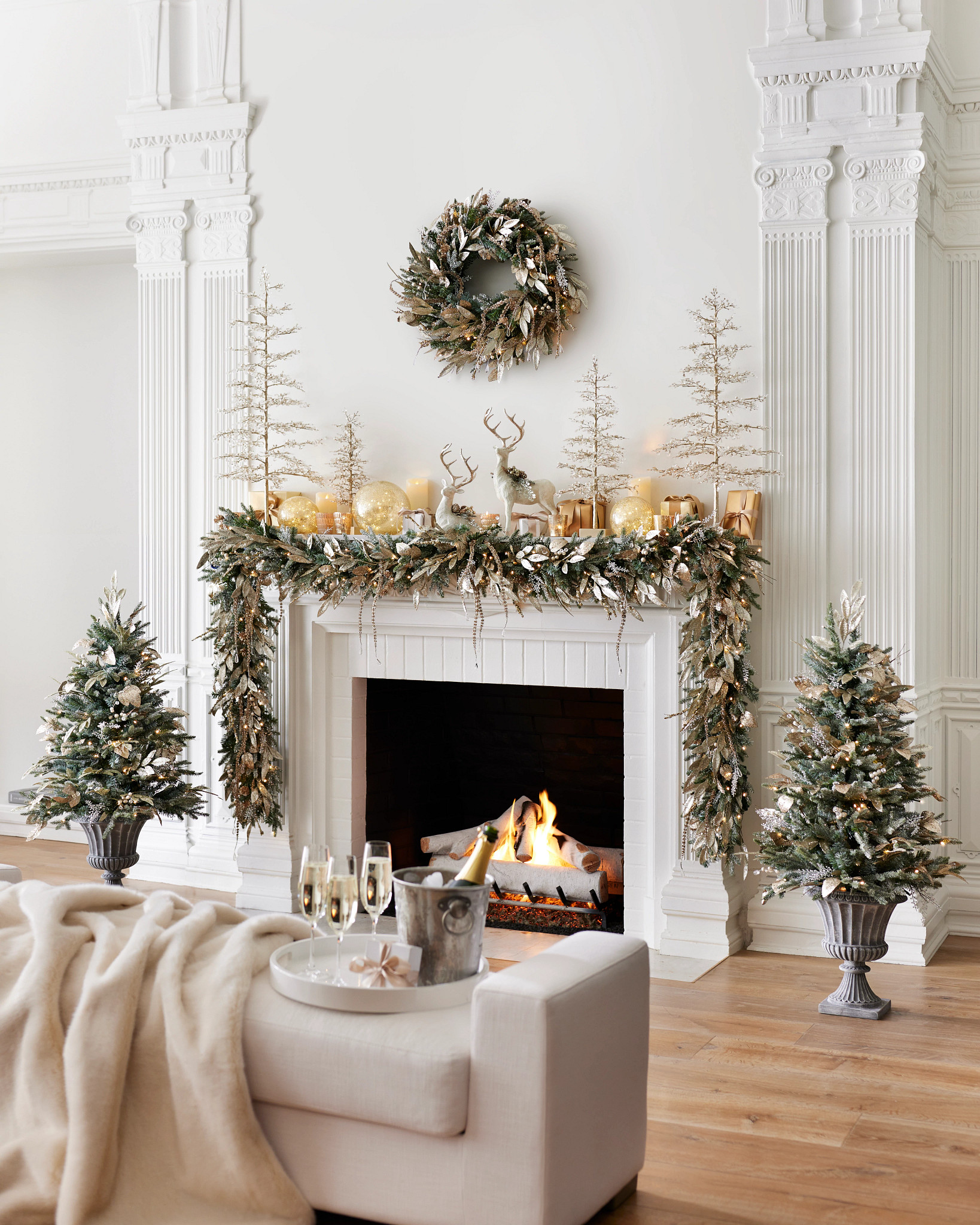 Charming Decorative Mantel Christmas Trees for Your Holiday Decor