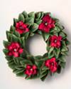 Red Magnolia Wreath by Balsam Hill