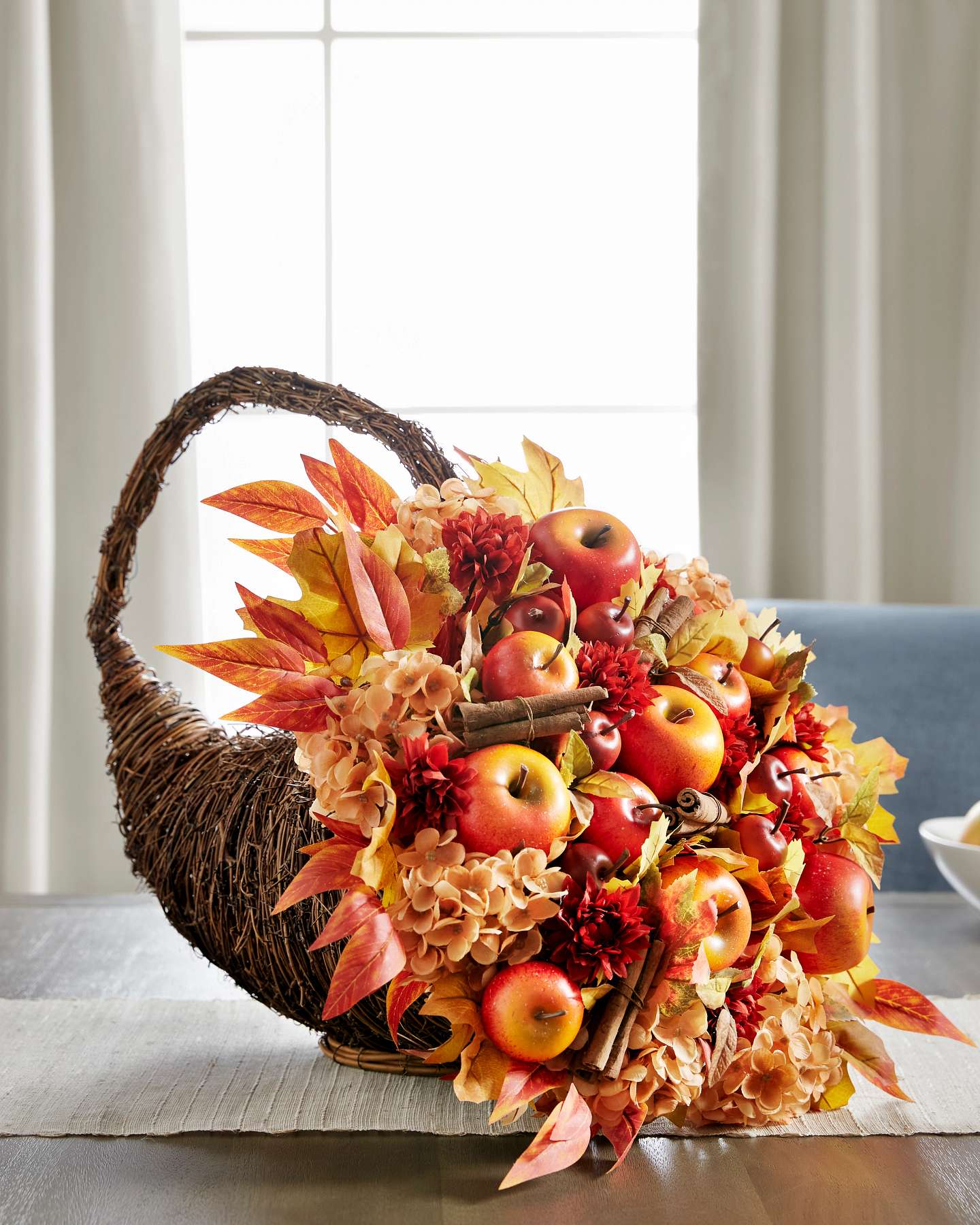 Balsam Hill Apple Spice Artificial Fall Foliage Lifestyle Table Display