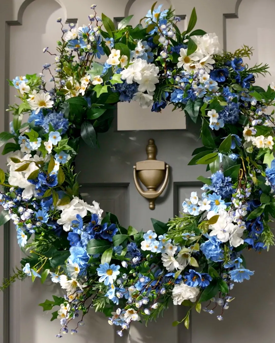 Outdoor Seaside Cottage Artificial Spring Wreath | Balsam Hill