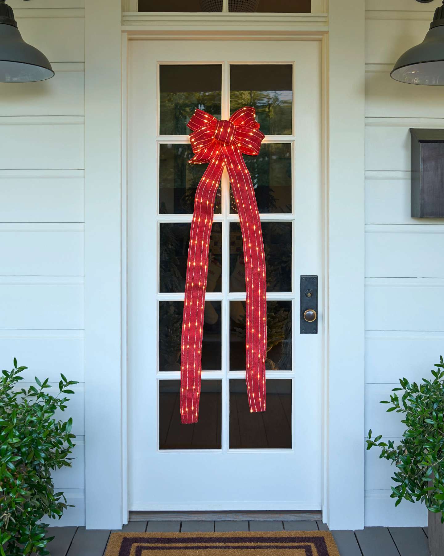 60" Oversized Lit Christmas Bow