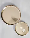 Brushed Brass Serving Trays by Balsam Hill