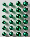 Green BH Essentials Classic Ornaments Set of 24 by Balsam Hill