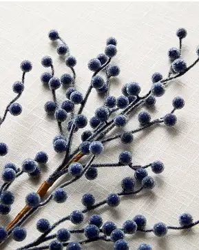 Blue Sugared Berry Pick Set Blue Sugared Berry Pick Set