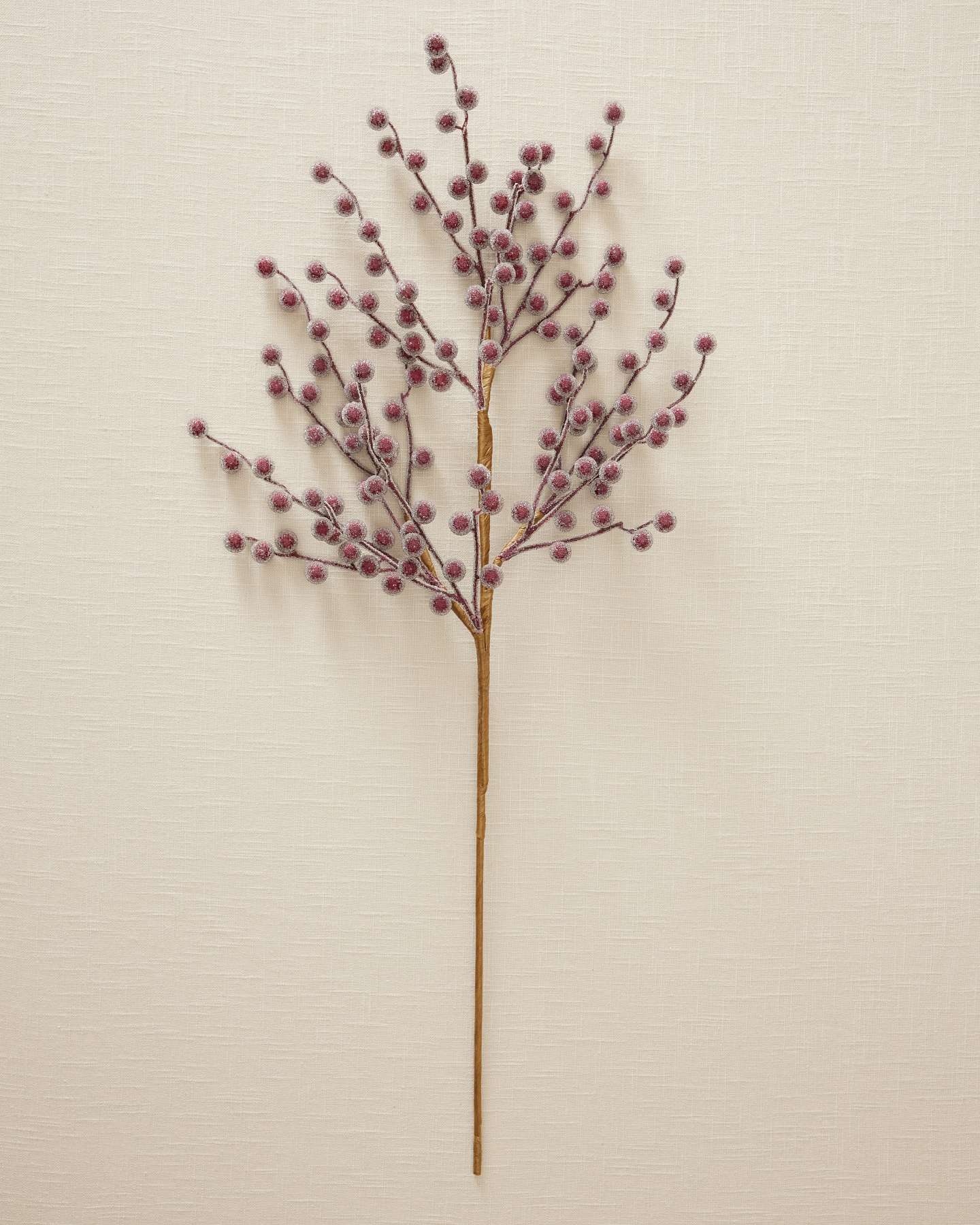 Burgundy Sugared Berry Picks, Set of 12