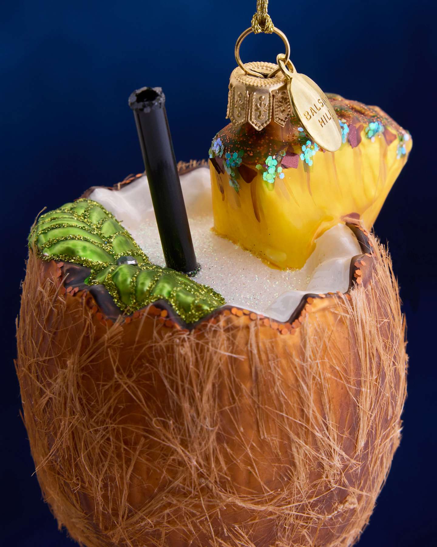 Balsam Hill Studio Coconut Cocktail Ornament