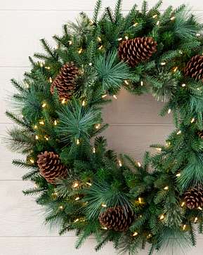 Outdoor Mixed Evergreen Wreath Outdoor Mixed Evergreen Wreath