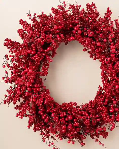 Festive Red Berry Wreath by Balsam Hill SSCR