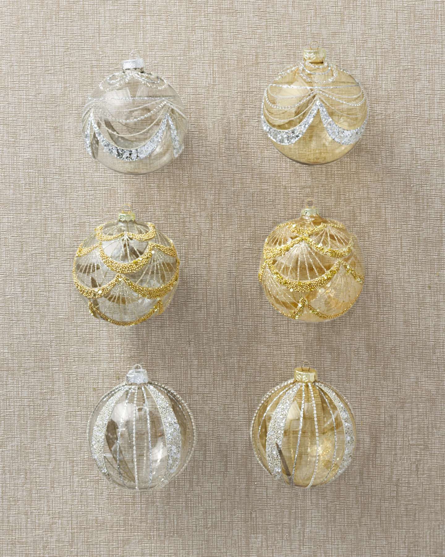 Roaring Twenties Jumbo Ornaments Set of 6 by Balsam Hill SSC