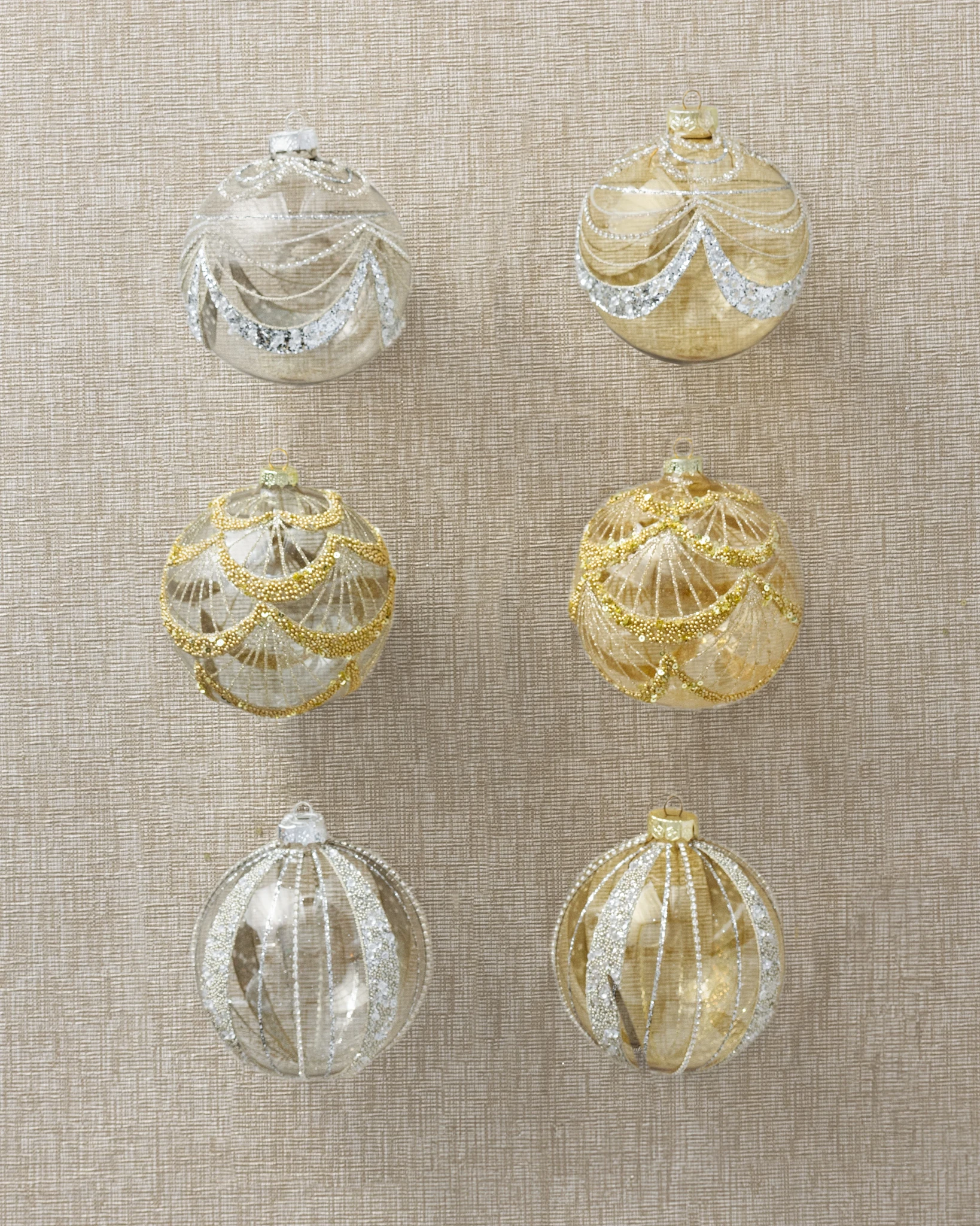 Roaring Twenties Jumbo Glass Ornament Set