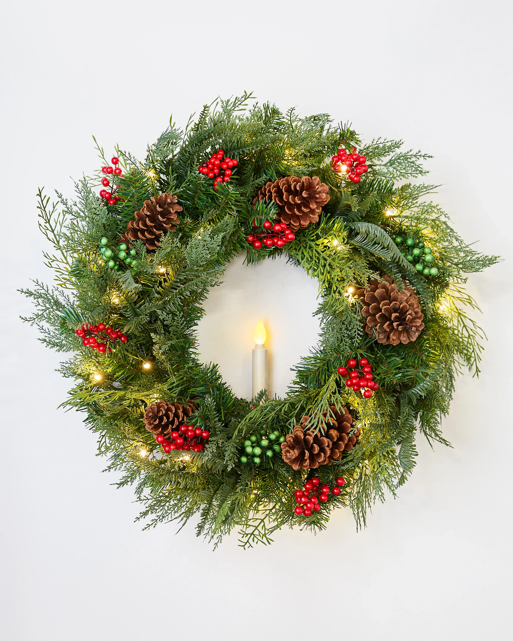 Outdoor Winter Evergreen Wreath