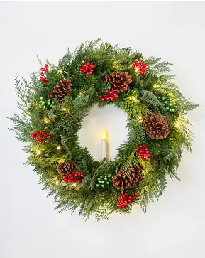 Outdoor Winter Evergreen Wreath Outdoor Winter Evergreen Wreath