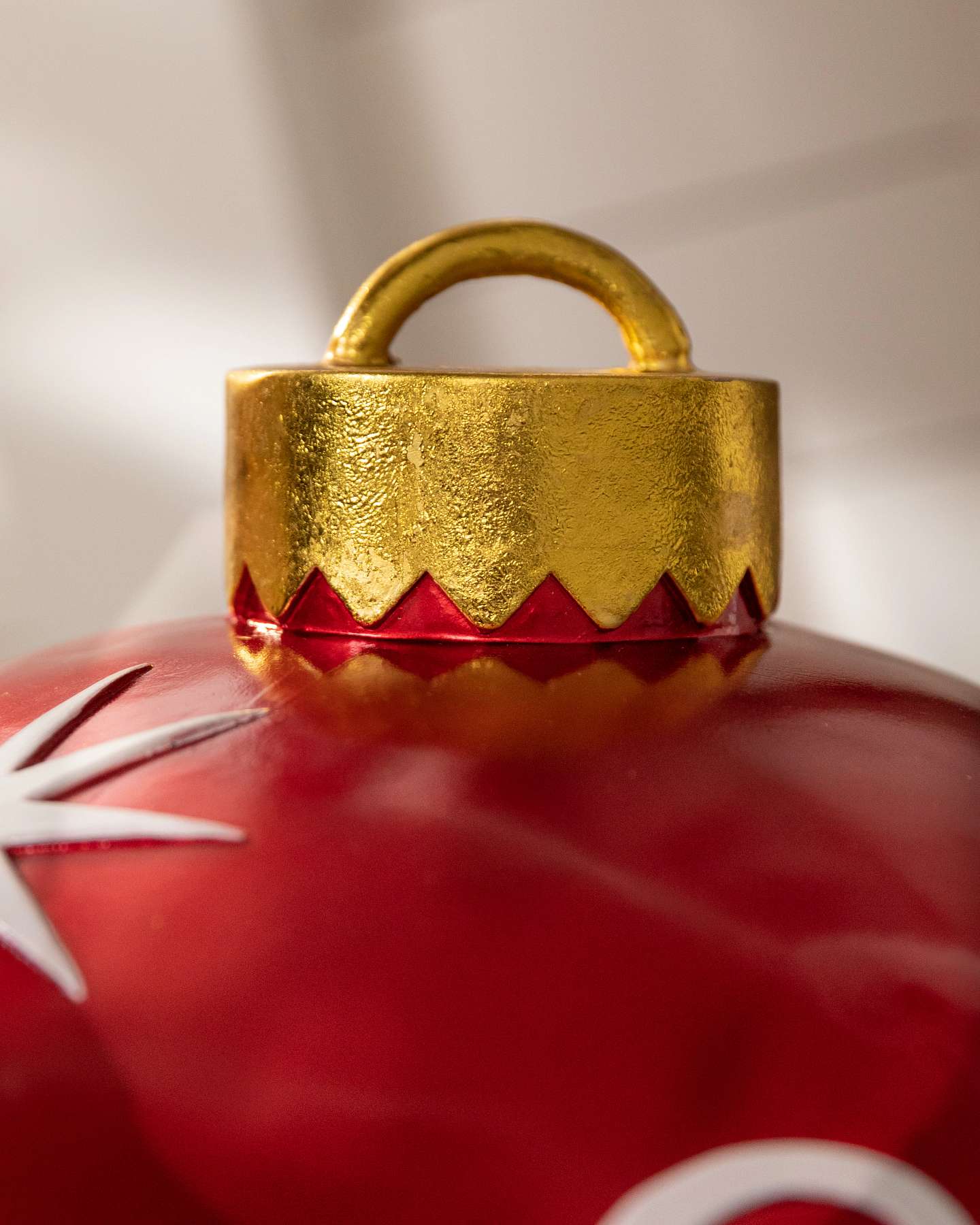 Lit Happy Christmas Starburst Bauble