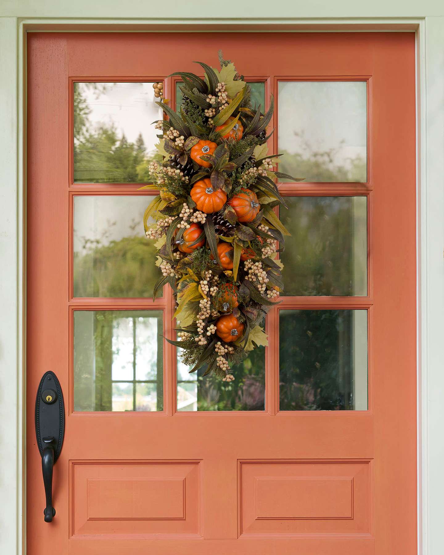 Balsam Hill Autumn Abundance Artificial Fall Foliage Lifestyle Swag Closeup