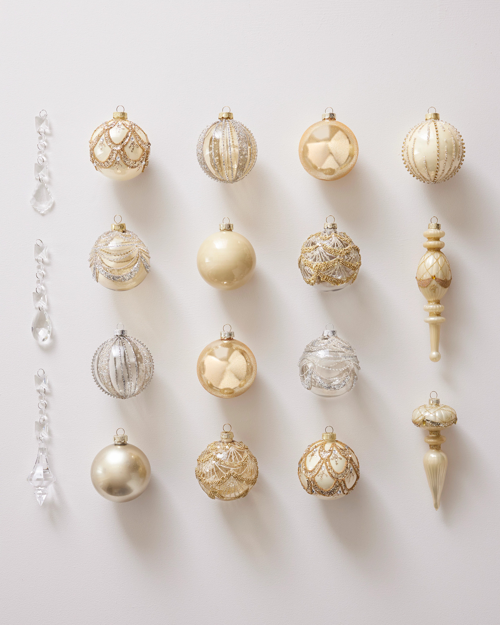 Set de boules de Noël Années Folles en verre