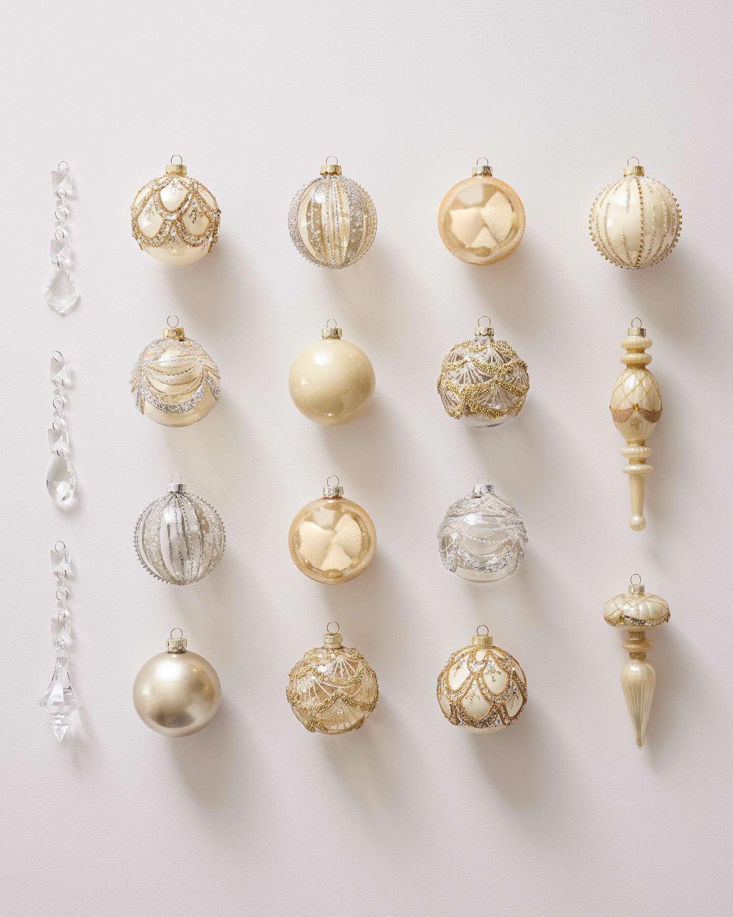Balsam Hill Weihnachtskugel-Kollektion 20er-Jahre, 18er-Set