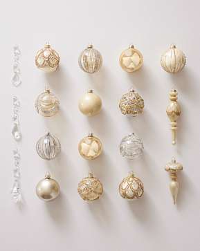 Set de boules de Noël Années Folles en verre Set de boules de Noël Années Folles en verre