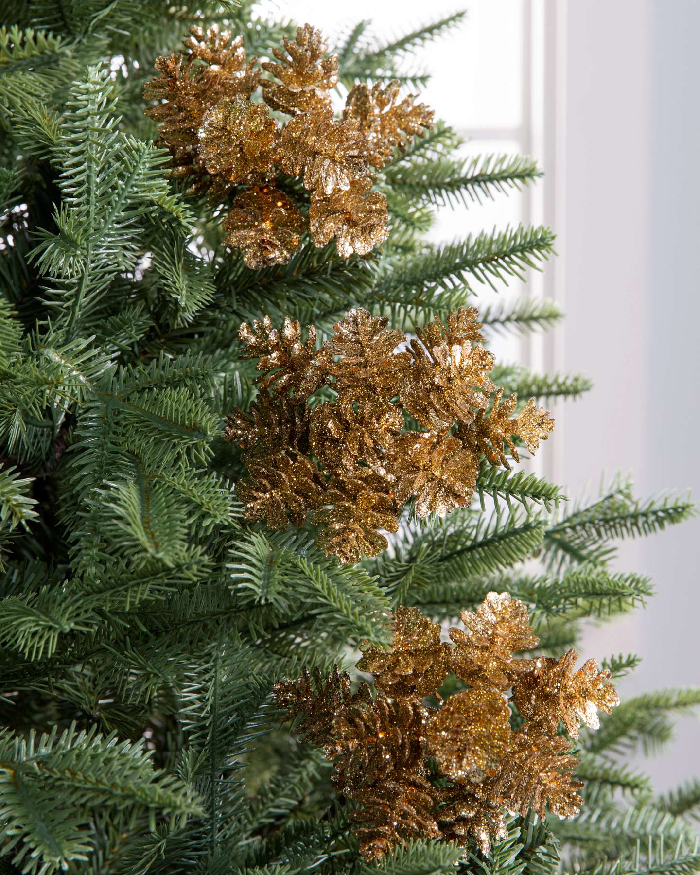 Balsam Hill Gold Shimmer Pinecone Mini Picks Christmas Luxe Accents