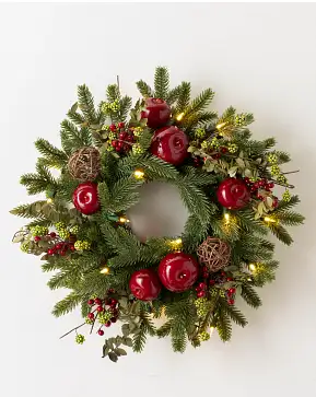 Festlicher Weihnachtskranz Norwegische Rotfichte Festlicher Weihnachtskranz Norwegische Rotfichte