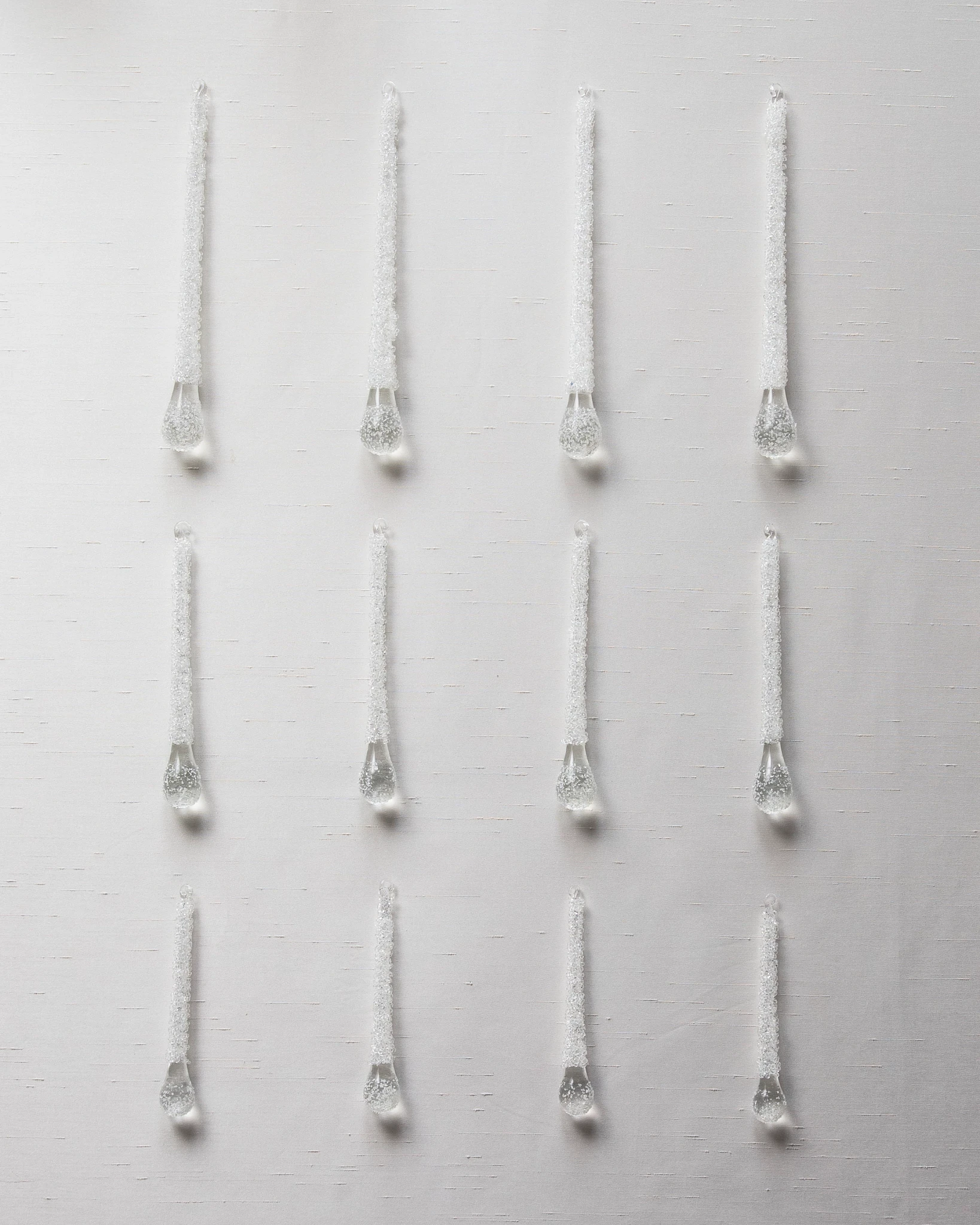 Nordic Frost Frozen Teardrop Ornaments by Balsam Hill SSC