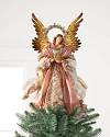 Rose Gold Holy Angel Tree Topper by Balsam Hill SSC