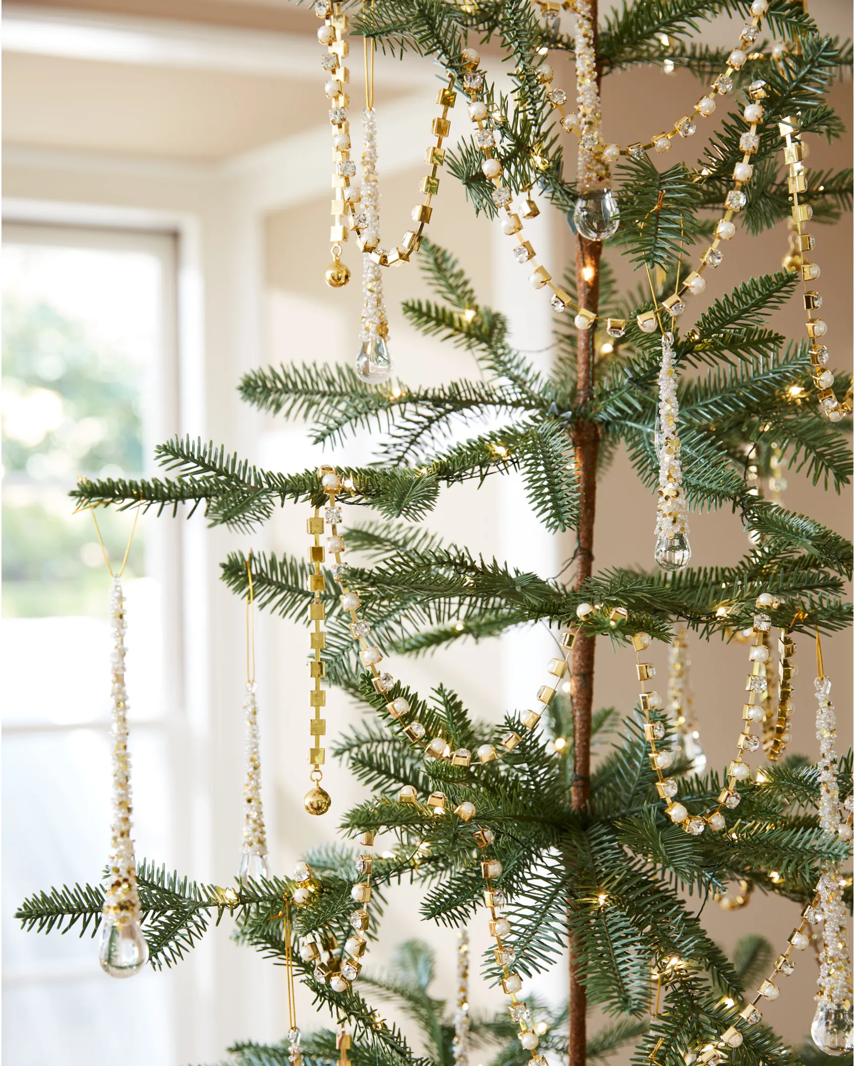 Christmas tree garland glass beads deals