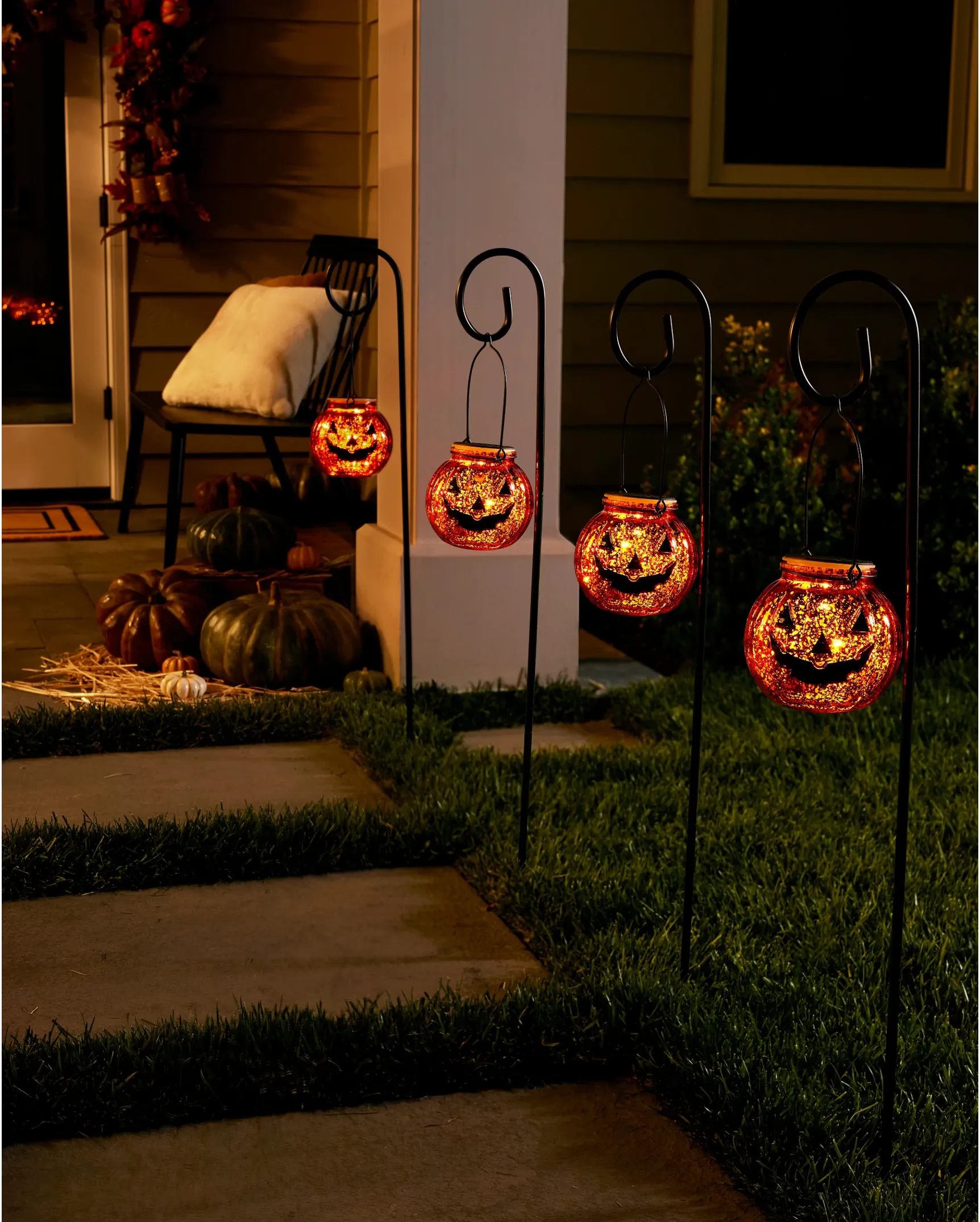 Solar Powered Halloween Pathway Lights Balsam Hill