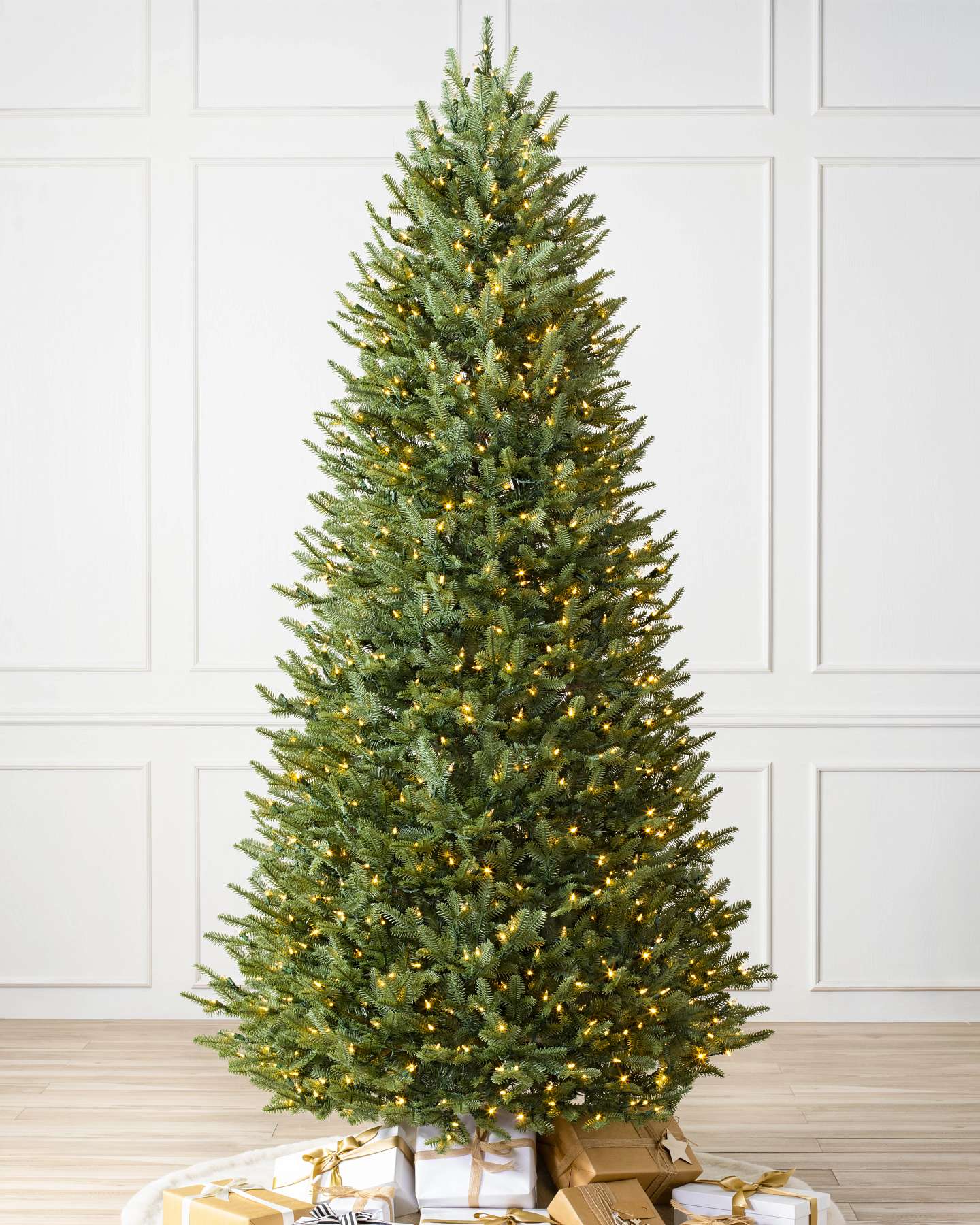 Balsam Hill Balsam Fir Narrow Artificial Christmas Tree Soft LED Glow