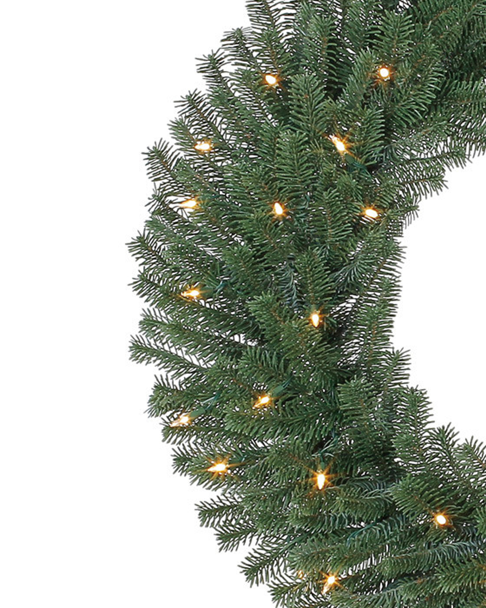 Balsam Hill - Couronne de Noël sapin de Fraser - 60cm - avec LED transparentes