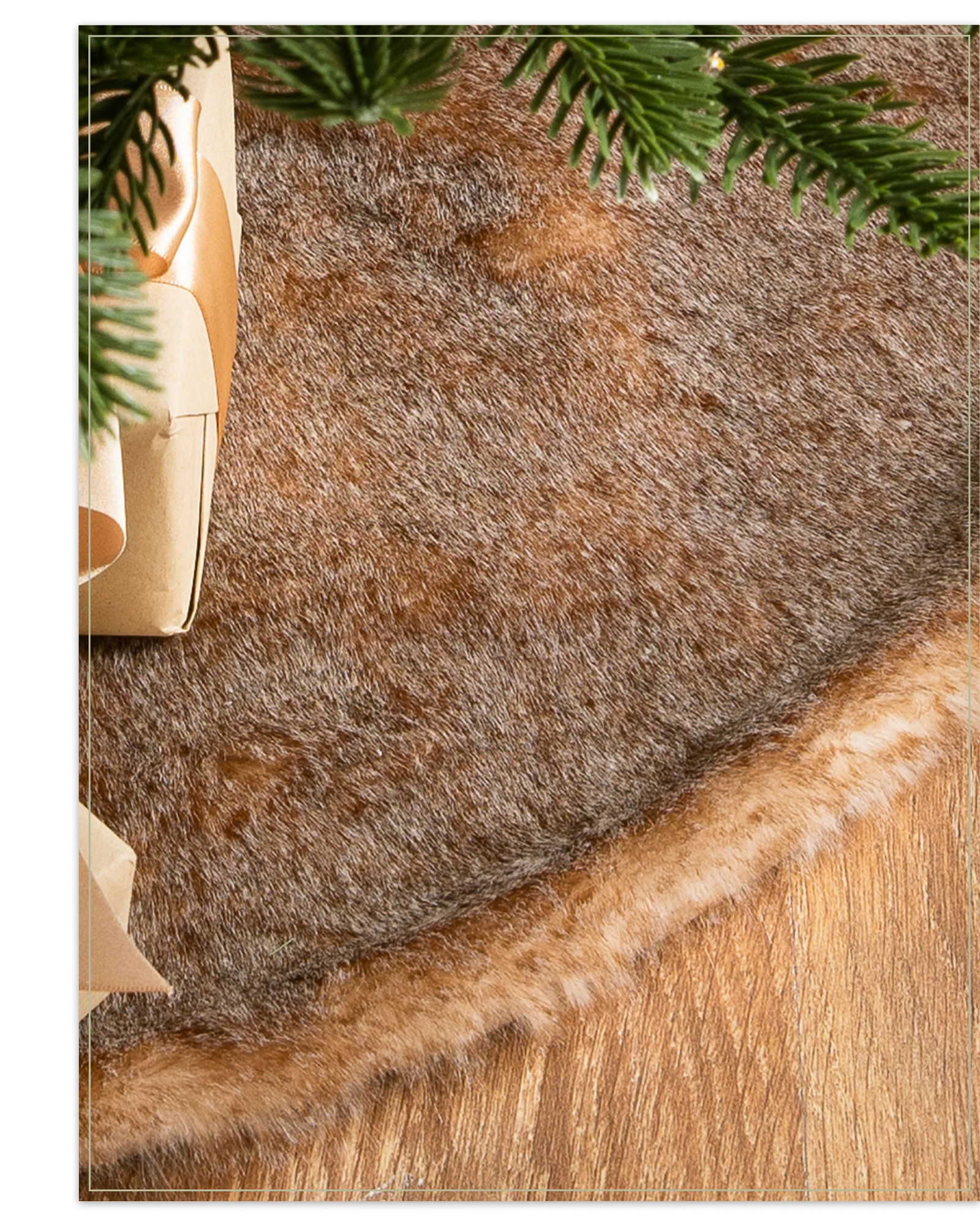 HAOLIP-Jupe de Sapin de Noël en Fausse Fourrure Blanc 122 cm 48 inch HAOLIP-Jupe de Sapin de Noël en Fausse Fourrure Blanc 122 cm 48 inch