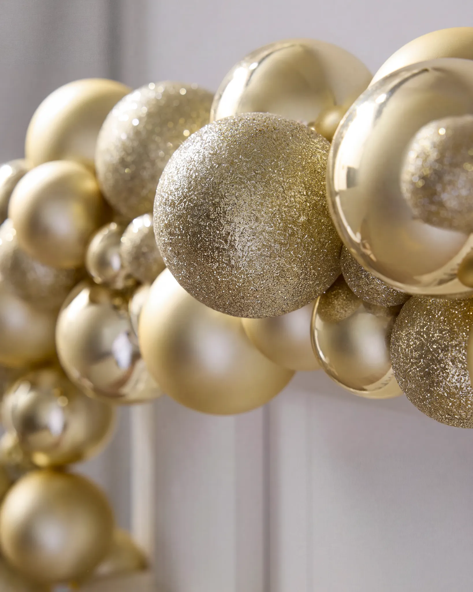 Champagne Gold Shatter Resistant Tree Garland