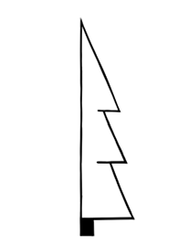 flatback Christmas tree