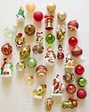 Mistletoe and Holly Glass Ornament Set 35 Pieces by Balsam Hill Closeup 10