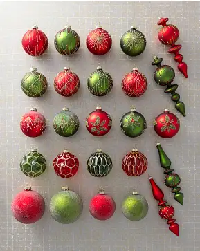 Grand Heritage Glass Ornament Set Grand Heritage Glass Ornament Set