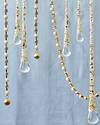 Crystal and Pearl Beaded Gold Garland, Set of 3 by Balsam Hill Lifestyle 20