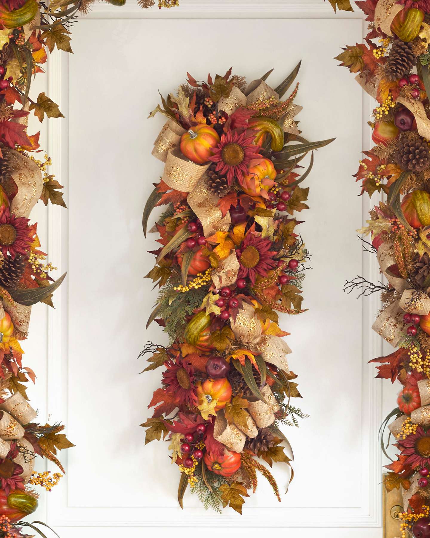 Balsam Hill Fall Harvest Artificial Swag Closeup