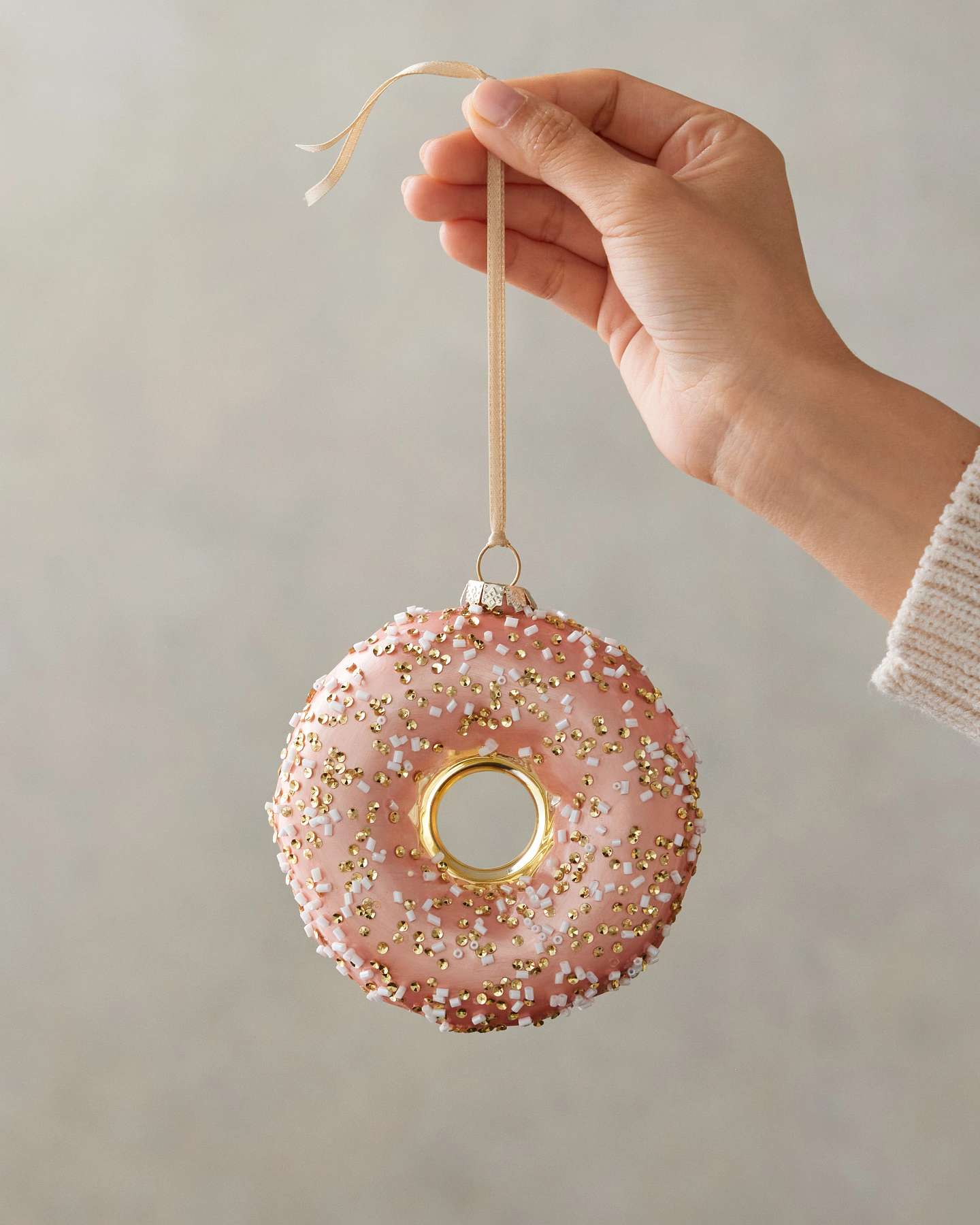 Novelty Sweet Treats Glass Baubles, Set of 5