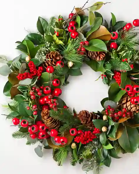 Merry Winterberry Forest Wreath by Balsam Hill