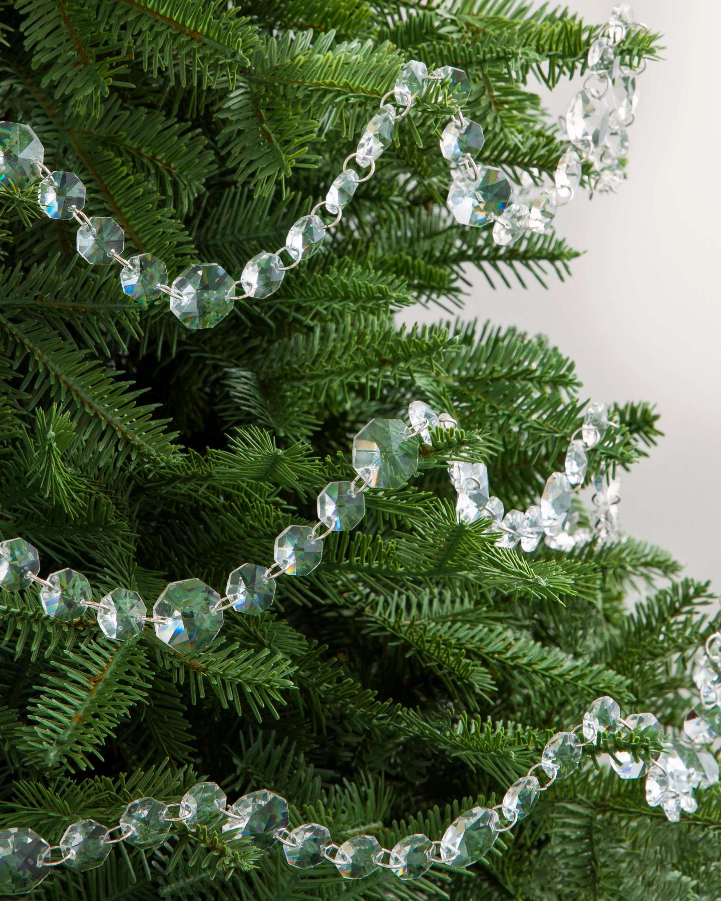 Balsam Hill Weihnachtsbaumgirlande-Set Kristall und Gold