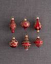Red and Gold Mini Decorated Ornaments Set of 6 by Balsam Hill SSC 10