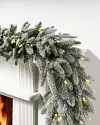 Frosted Fraser Fir Garland 6ft LED Clear by Balsam Hill SSC