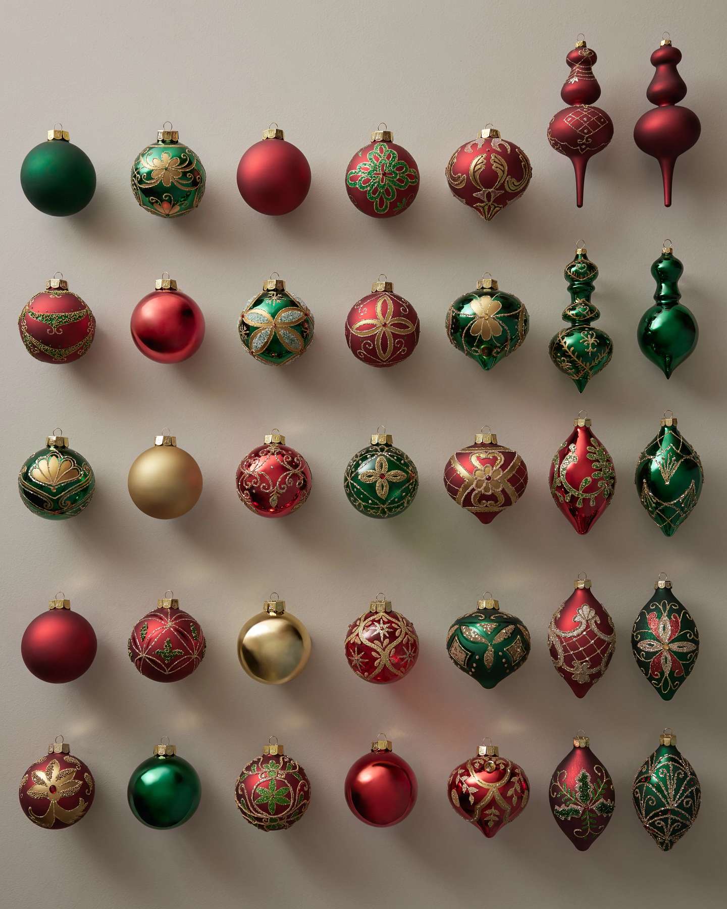 Regal Treasures Main Glass Ornaments Set of 35 by Balsam Hill SSC