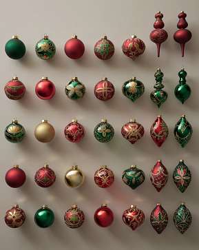 Regal Treasures Main Glass Ornament Set Regal Treasures Main Glass Ornament Set